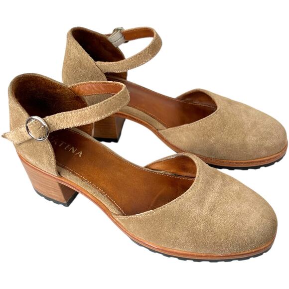 Portland Leather Goods PATINA Mary Jane Shoes in Beige Women's Size EU 40 = US 9 - Picture 10 of 14